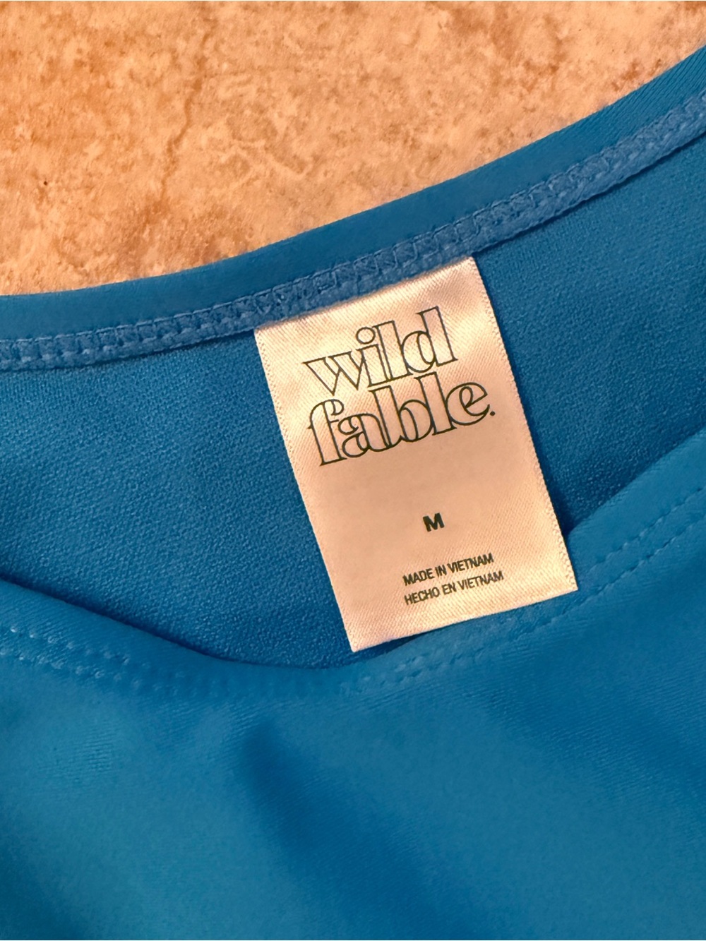 wild fable Bright Blue Bandeau Bikini Set with removable straps - Picture 2 of 4